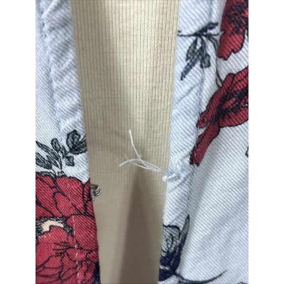 American Eagle Outfitters Floral Dress Lt Blue Red Size Small - Picture 10 of 10